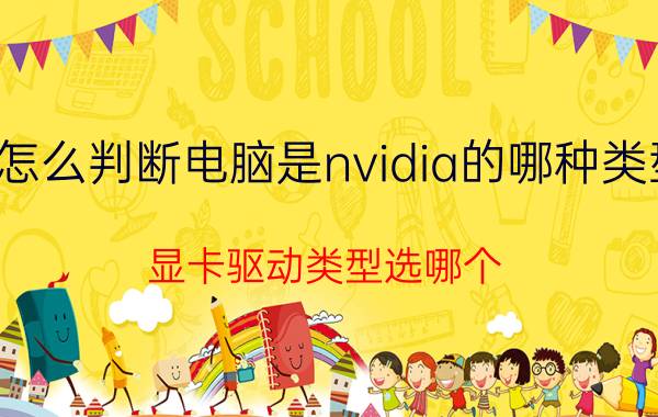 怎么判断电脑是nvidia的哪种类型 显卡驱动类型选哪个？